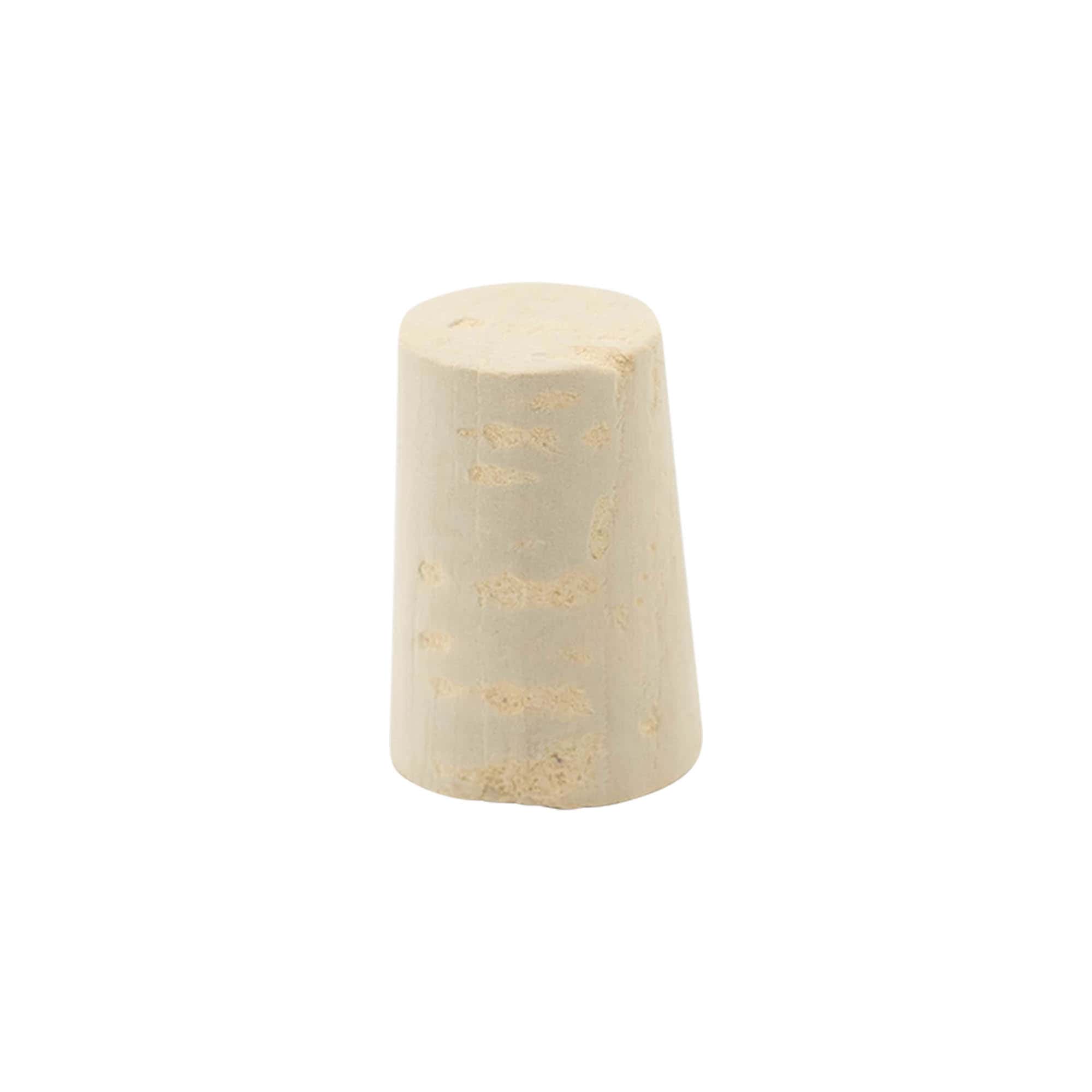 Tapón cónico 19-23 x 33, corcho natural, blanqueado, para boca: corcho