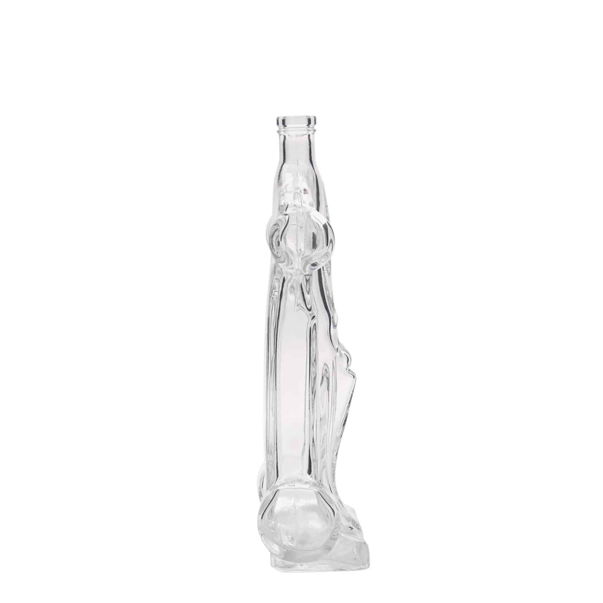 Botella de vidrio de 200 ml 'Coche de carreras', boca: corcho