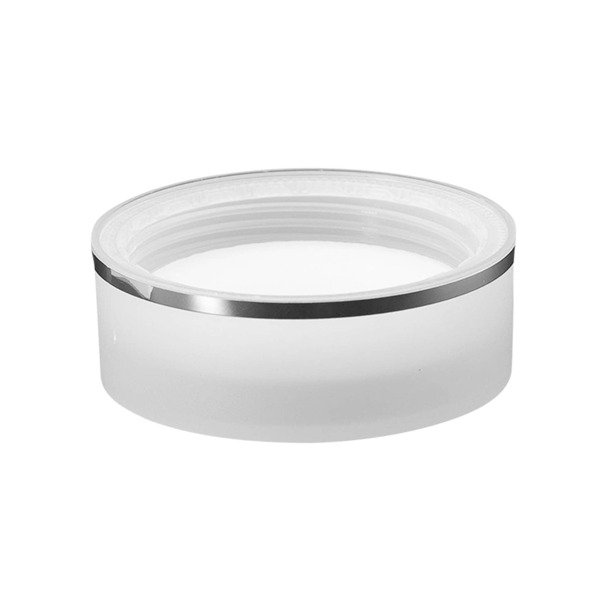 Tapa de rosca 'Edición Clear/Platin', plástico PP, blanca, para boca: 53/2P