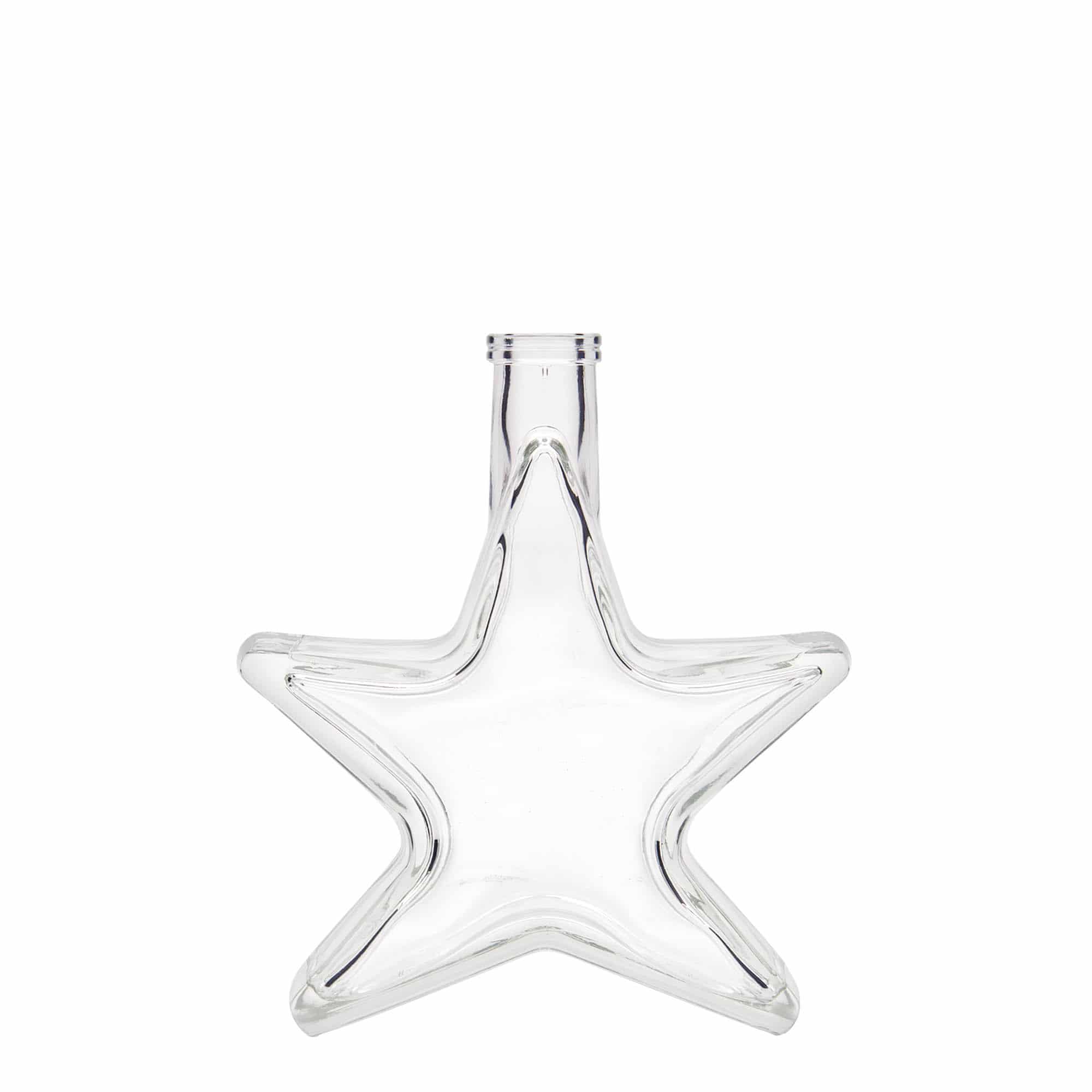 Botella de vidrio de 200 ml 'Estrella', boca: corcho