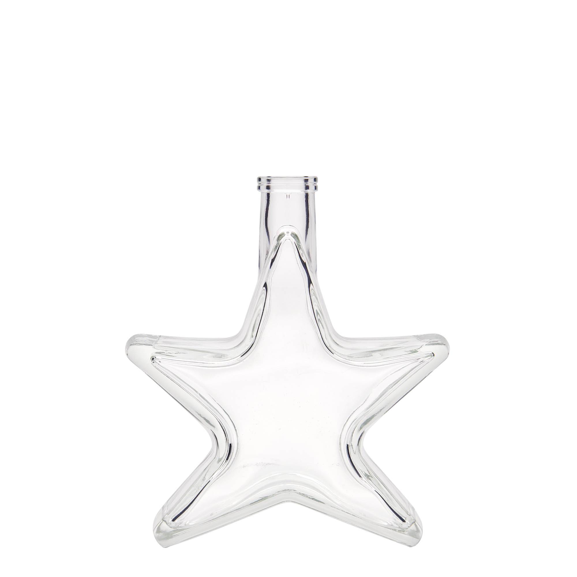 Botella de vidrio de 200 ml 'Estrella', boca: corcho