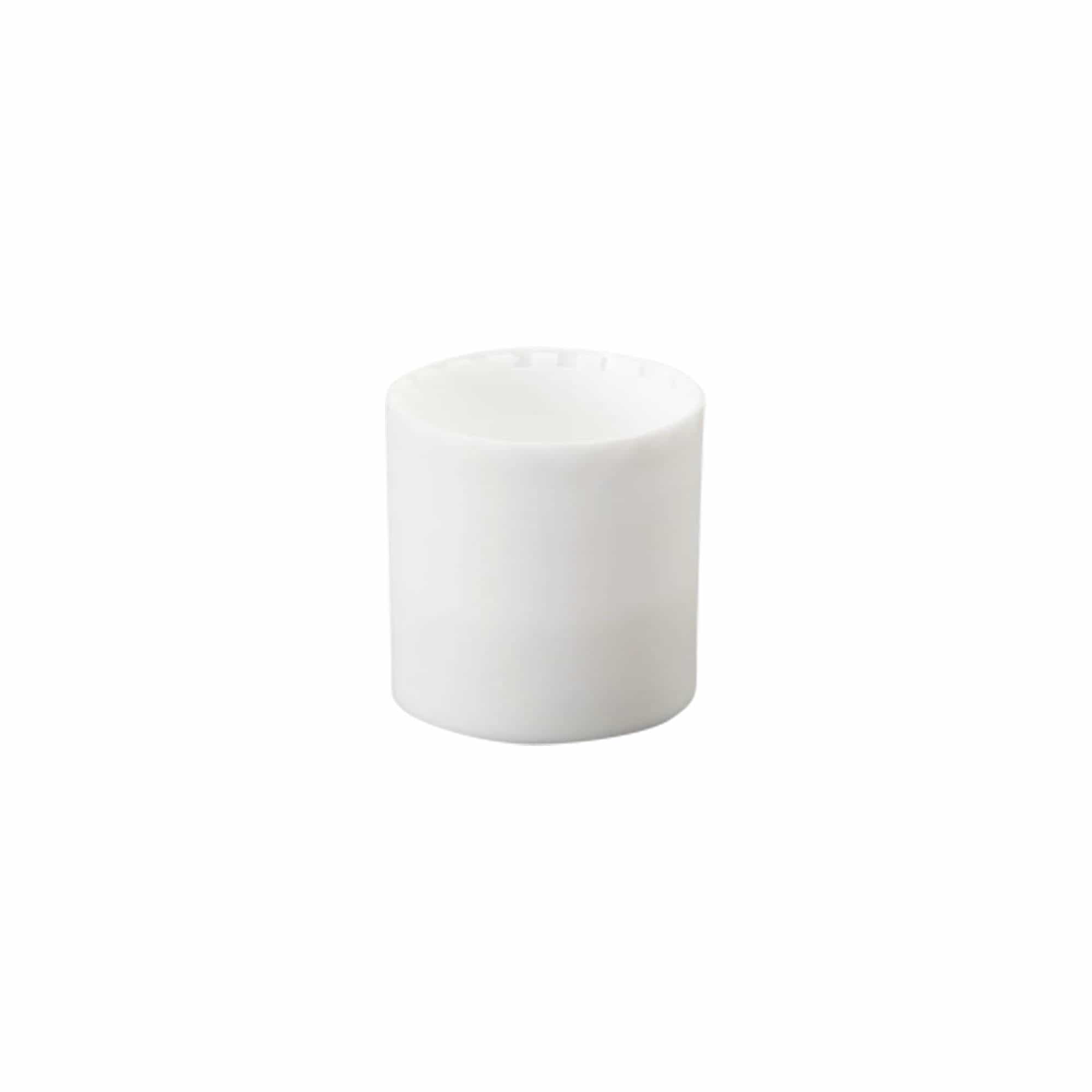 Tapa roscada Disc Top, plástico PP, blanco, para boca: 24/410 Tapa roscada Disc Top, plástico PP, blanco, para boca: 24/410