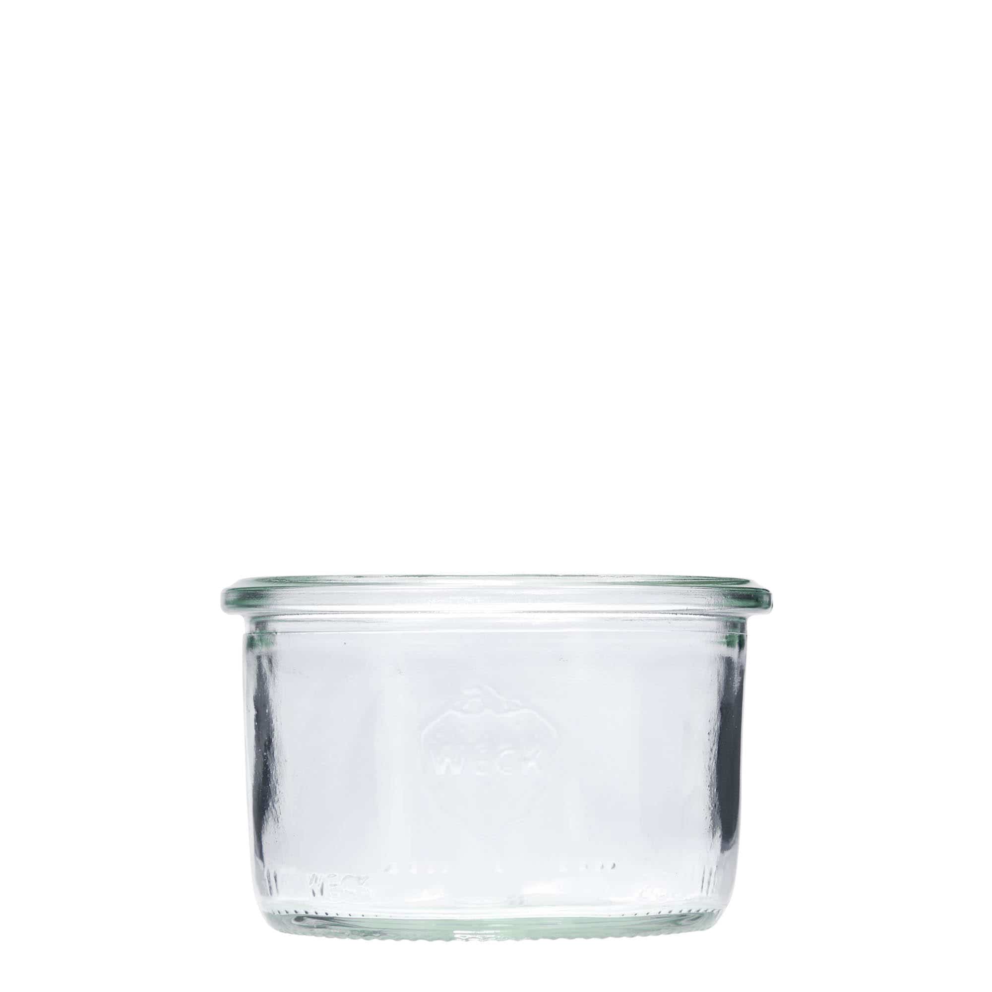 Tarro de vidrio cilíndrico WECK de 200 ml, boca: borde redondo Tarro de vidrio cilíndrico WECK de 200 ml, boca: borde redondo