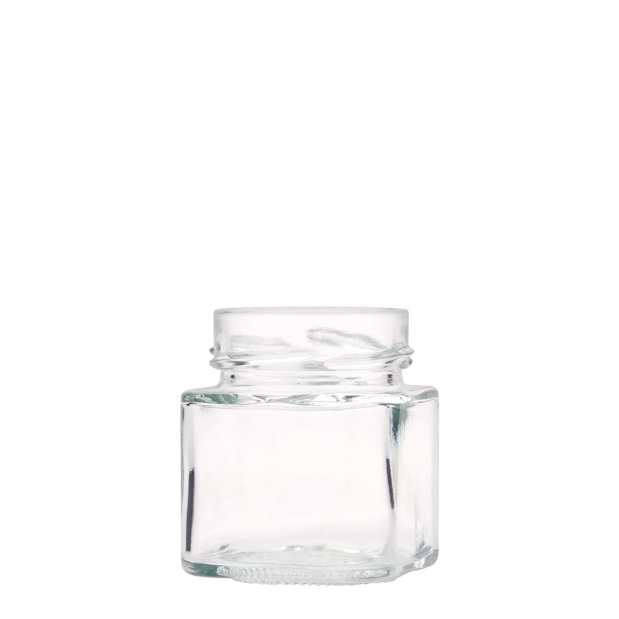 156 ml vaso cuadrado 'Funny', boca: Deep-Twist-Off (DTO 58)