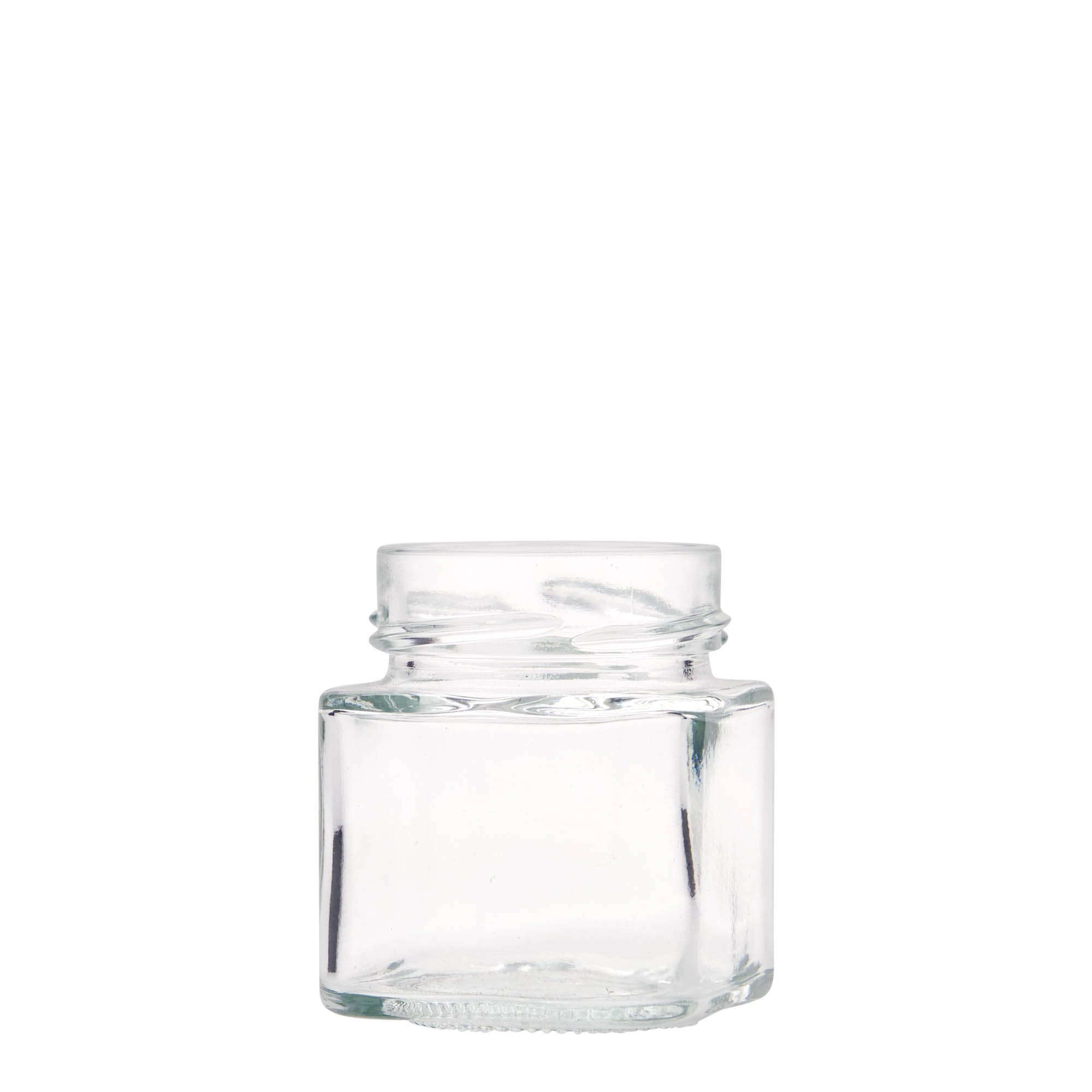 156 ml vaso cuadrado «Funny», boca: Deep-Twist-off (DTO 58)
