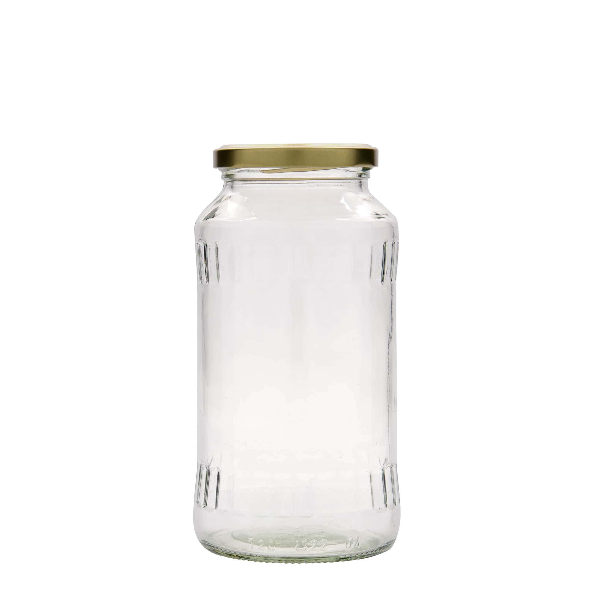 Tarro facetado de 720 ml, boca: Twist-Off (TO 66)