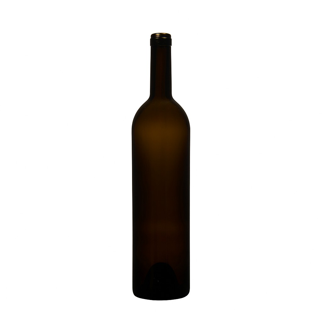 Botella de vino de 750 ml 'Liberty', verde antiguo, boca: corcho