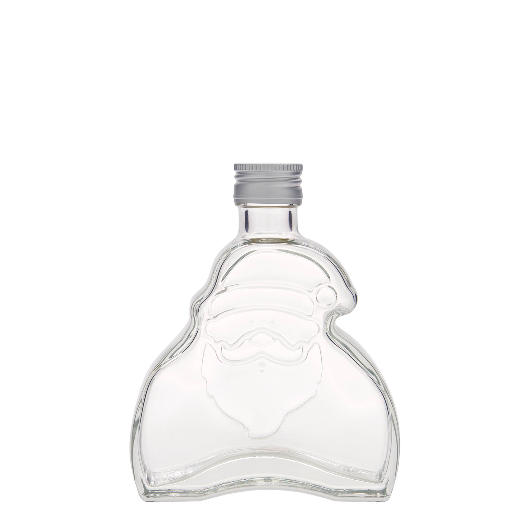 Botella de vidrio 'Santa Claus' de 200 ml, boca: PP 28