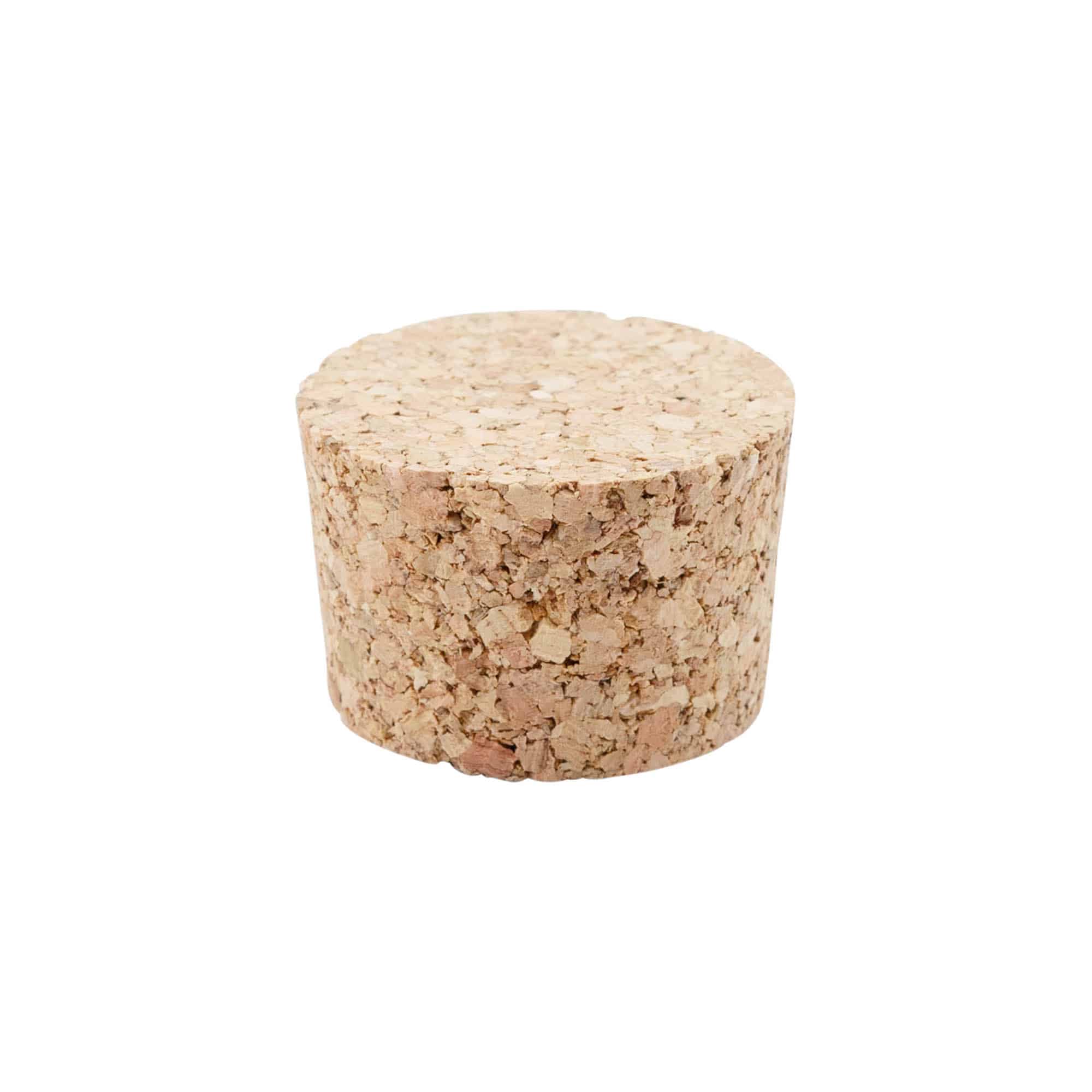 Tapón cónico 38-42 x 27, corcho prensado, beige, para boca: corcho