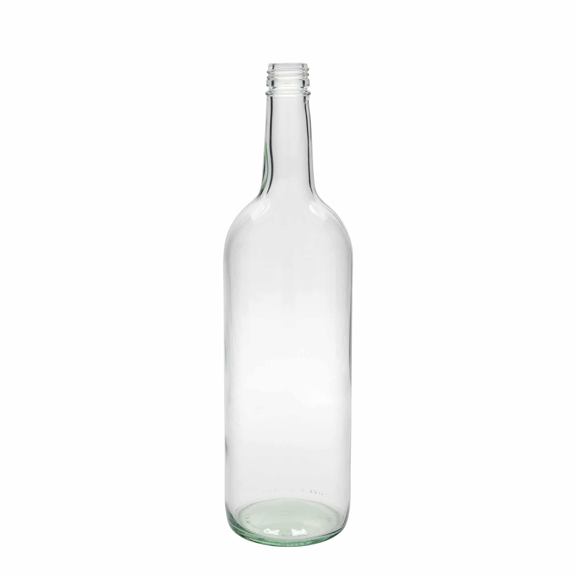 Botella universal de 1000 ml, vidrio, boca: PP 28 Botella universal de 1000 ml, vidrio, boca: PP 28
