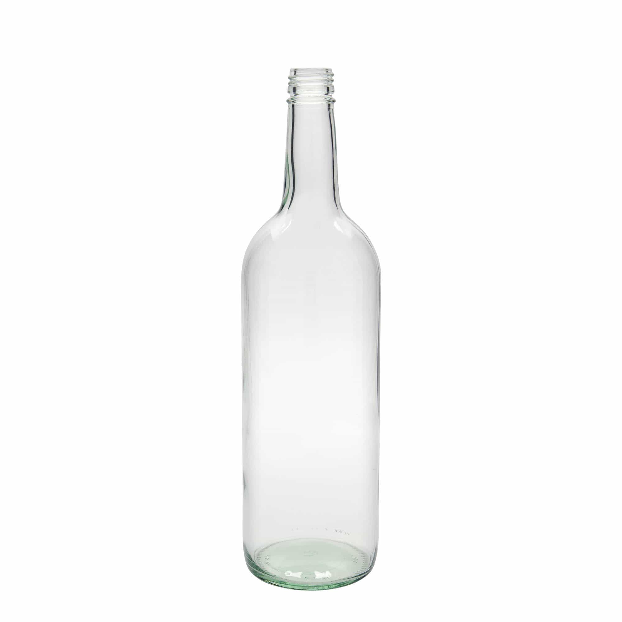 1.000 ml botella universal, vidrio, boca: PP 28