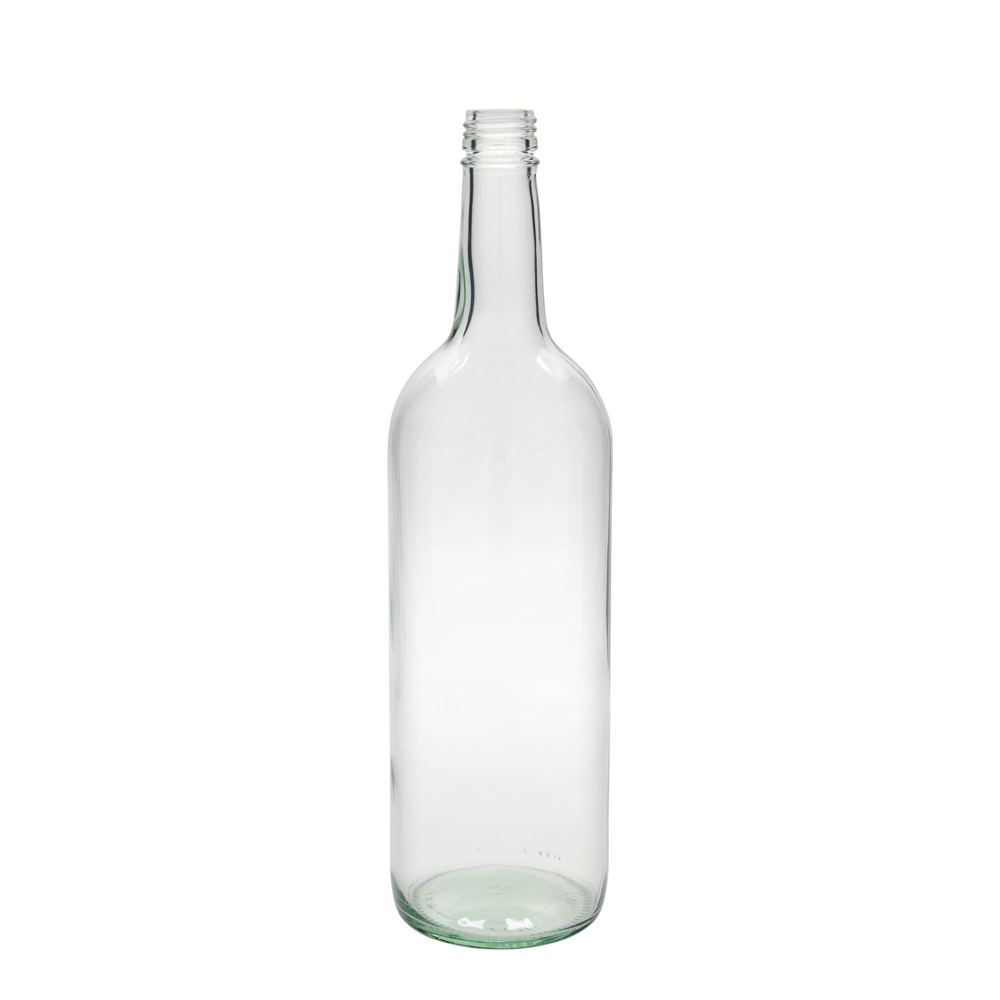 1.000 ml botella universal, vidrio, boca: PP 28