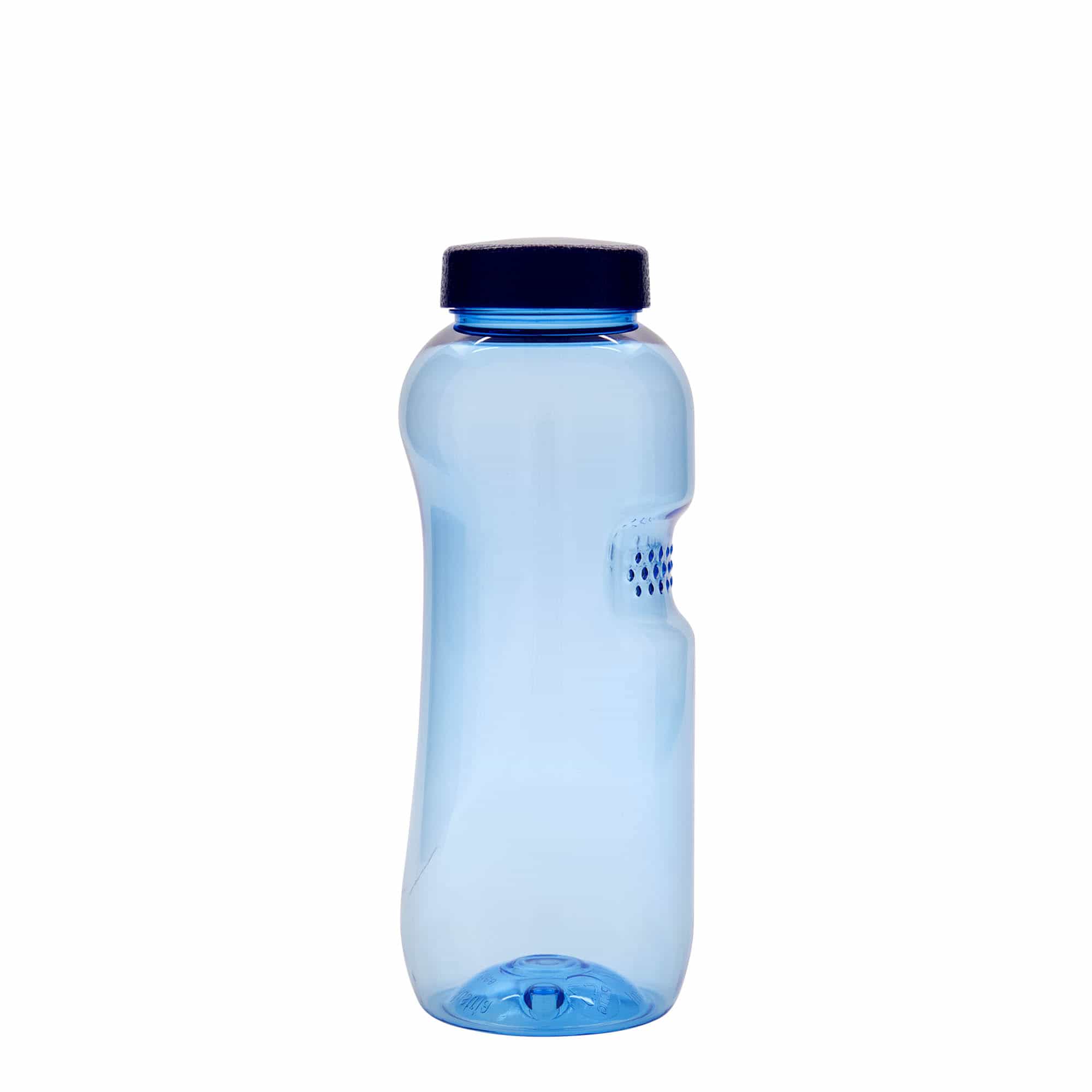 Botella de agua de PET 'Kavodrink' de 500 ml, plástico, azul