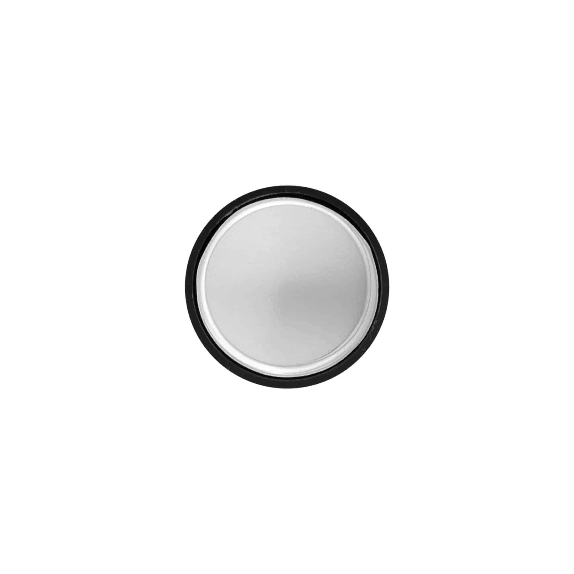 Tapón de rosca, plástico de ABS, negro, para boca: GPI 28/400