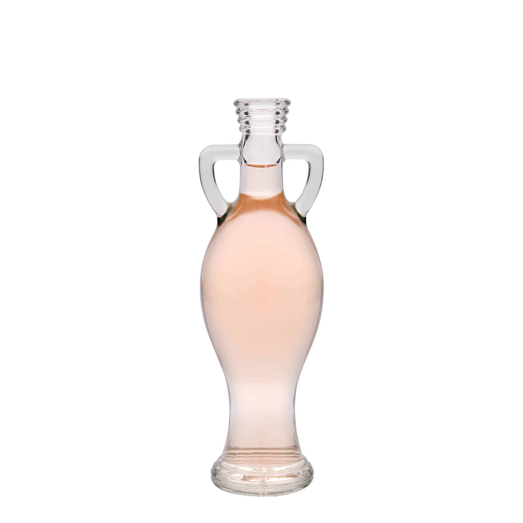 Botella de vidrio 'Amphore' de 200 ml, boca: corcho