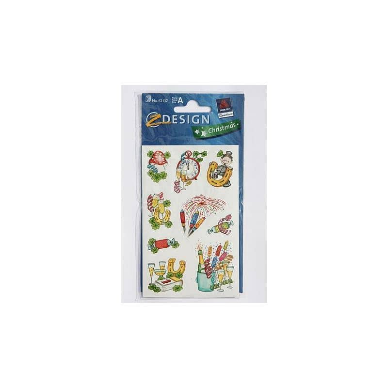 Pegatinas Zweckform 'Nochevieja', papel, multicolor Pegatinas Zweckform 'Nochevieja', papel, multicolor