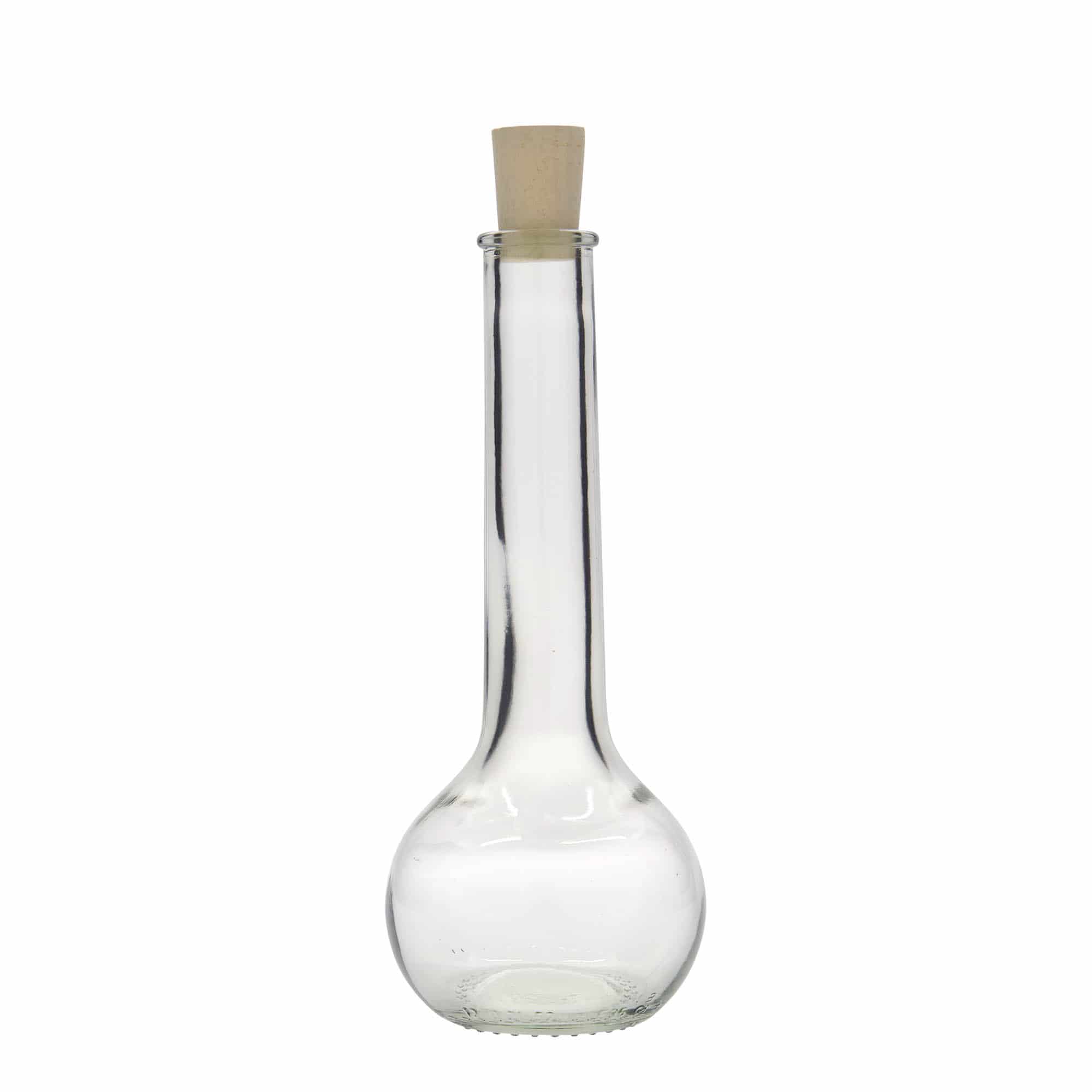 Botella de vidrio de 200 ml «Tulipano», boca: corcho