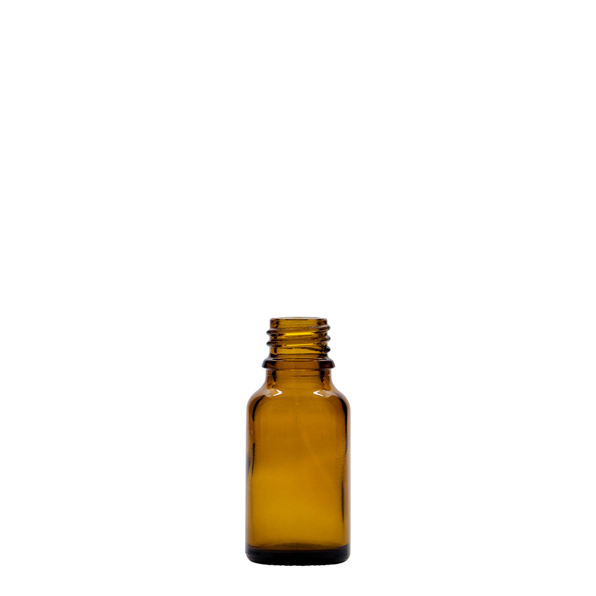 15 ml frasco medicinal, vidrio, marrón, boca: DIN 18