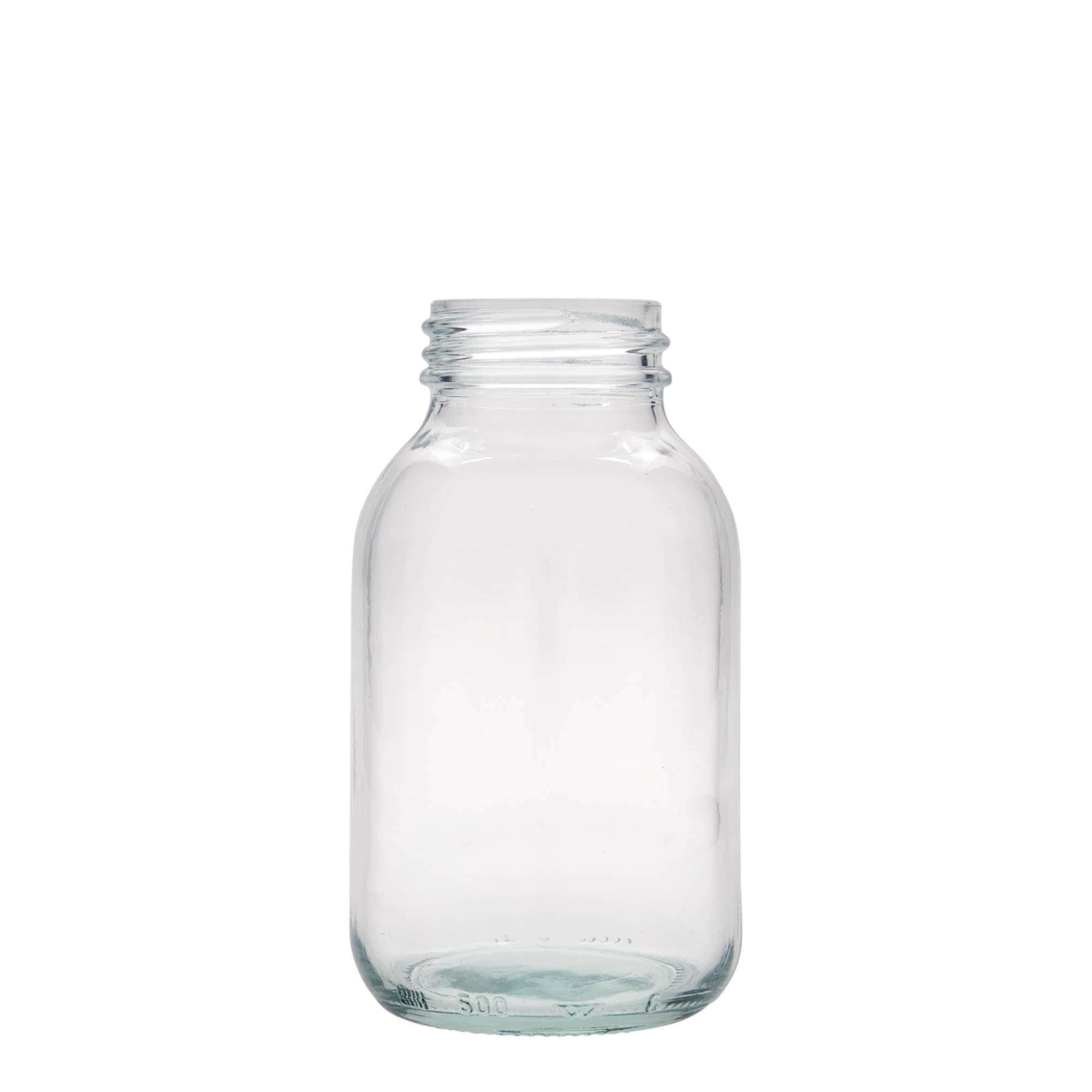 Tarro de boca ancha de 500 ml, boca: DIN 55 Tarro de boca ancha de 500 ml, boca: DIN 55