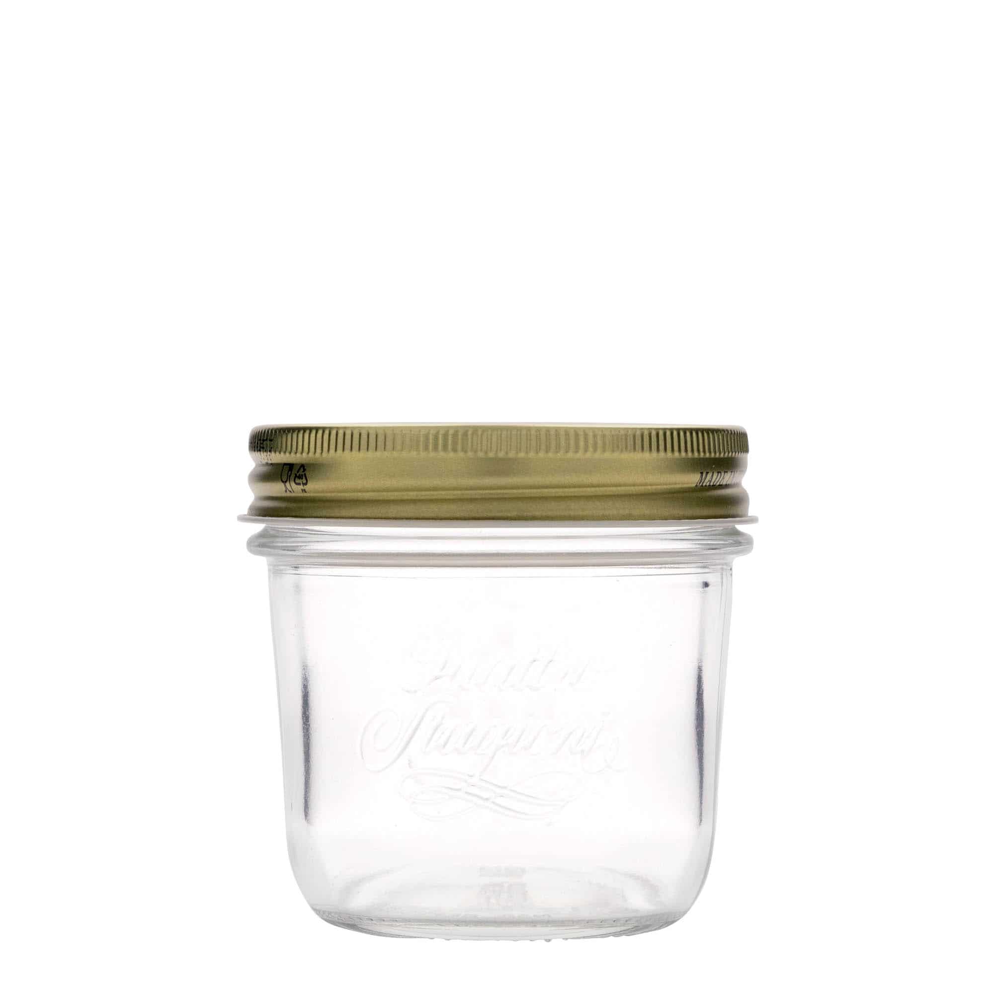 Tarro de vidrio cilíndrico 'Quattro Stagioni Terrina' de 200 ml, boca: tapón de rosca Tarro de vidrio cilíndrico 'Quattro Stagioni Terrina' de 200 ml, boca: tapón de rosca