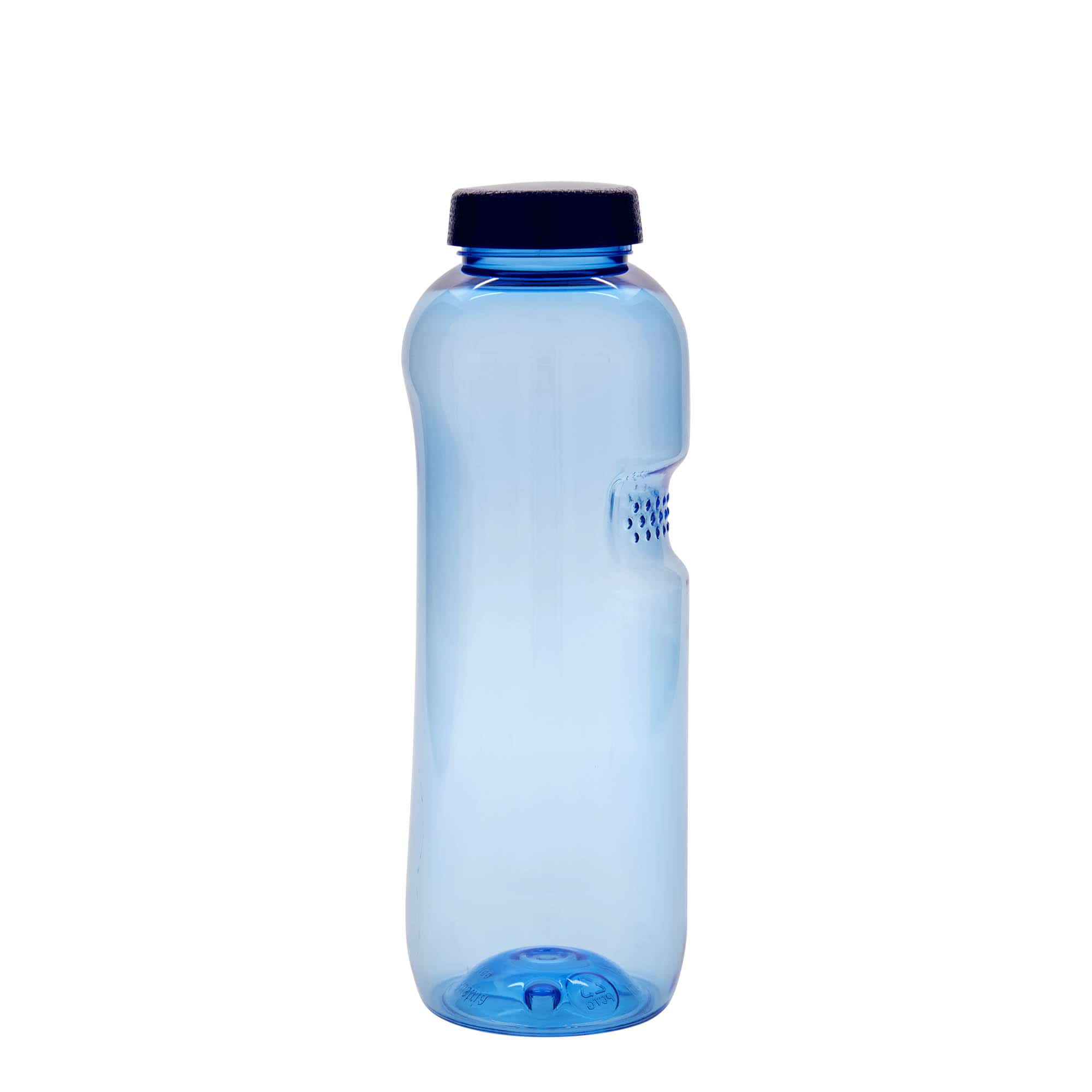 Botella de agua de PET 'Kavodrink' de 750 ml, plástico, azul