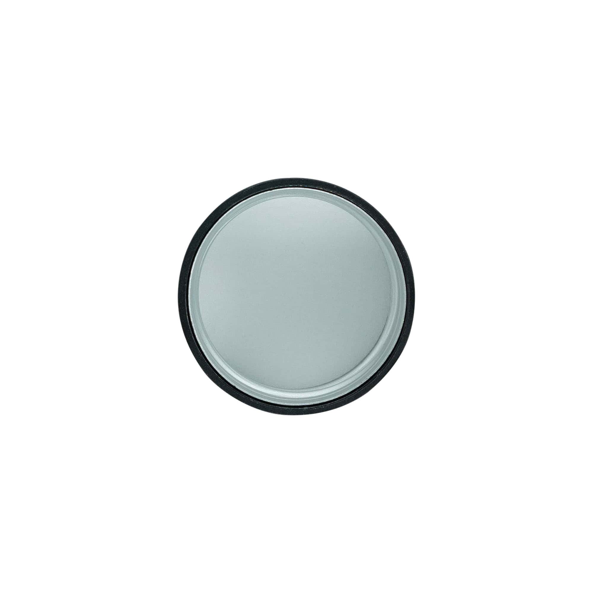 Tapa roscada, metal-plástico, negra, para boquilla: PP 31,5