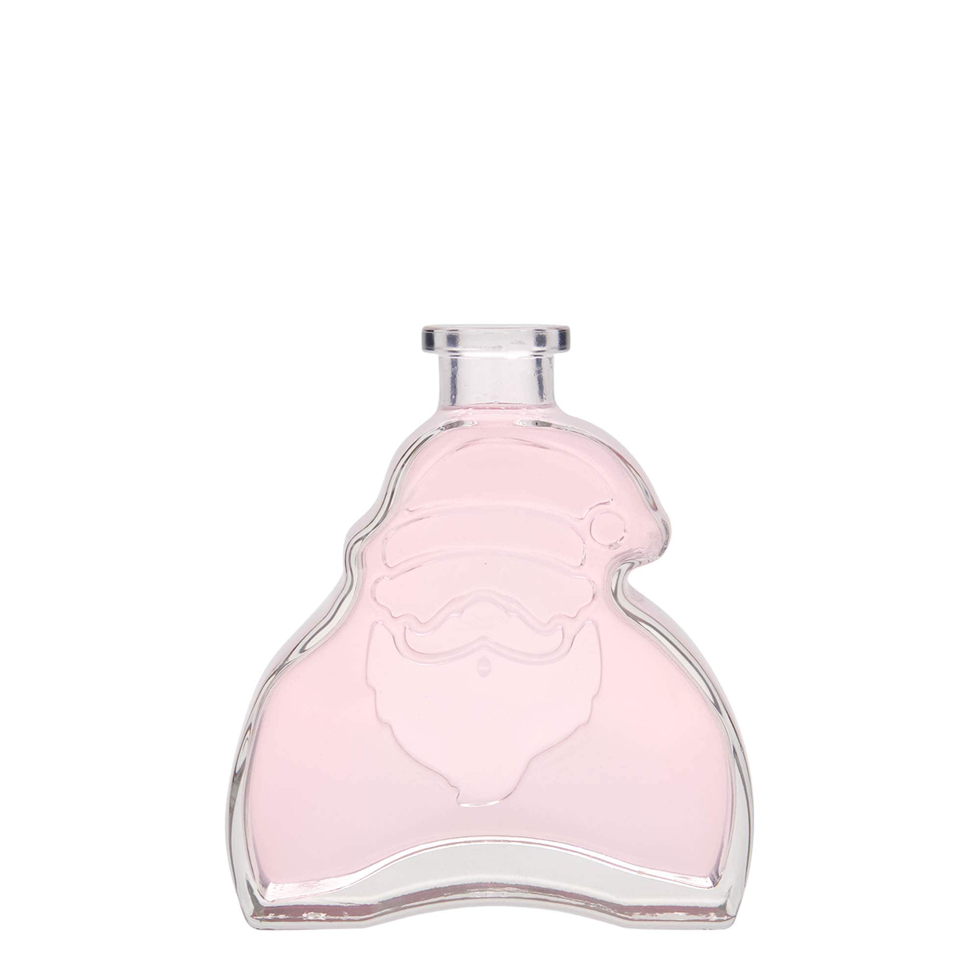 Botella de vidrio de 200 ml 'Santa Claus', boca: corcho Botella de vidrio de 200 ml 'Santa Claus', boca: corcho