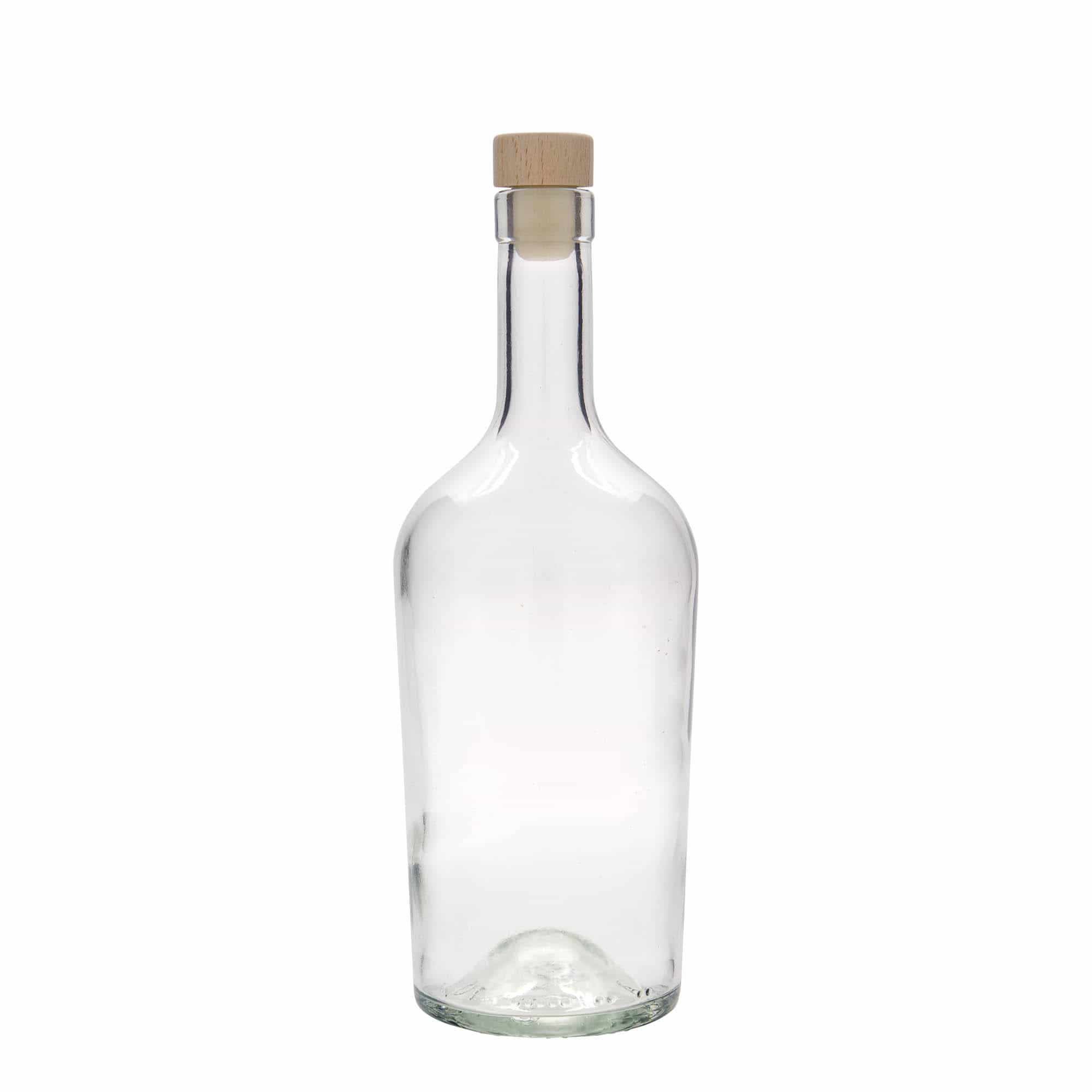 Botella de vidrio 'Margarethe' de 700 ml, boca: corcho