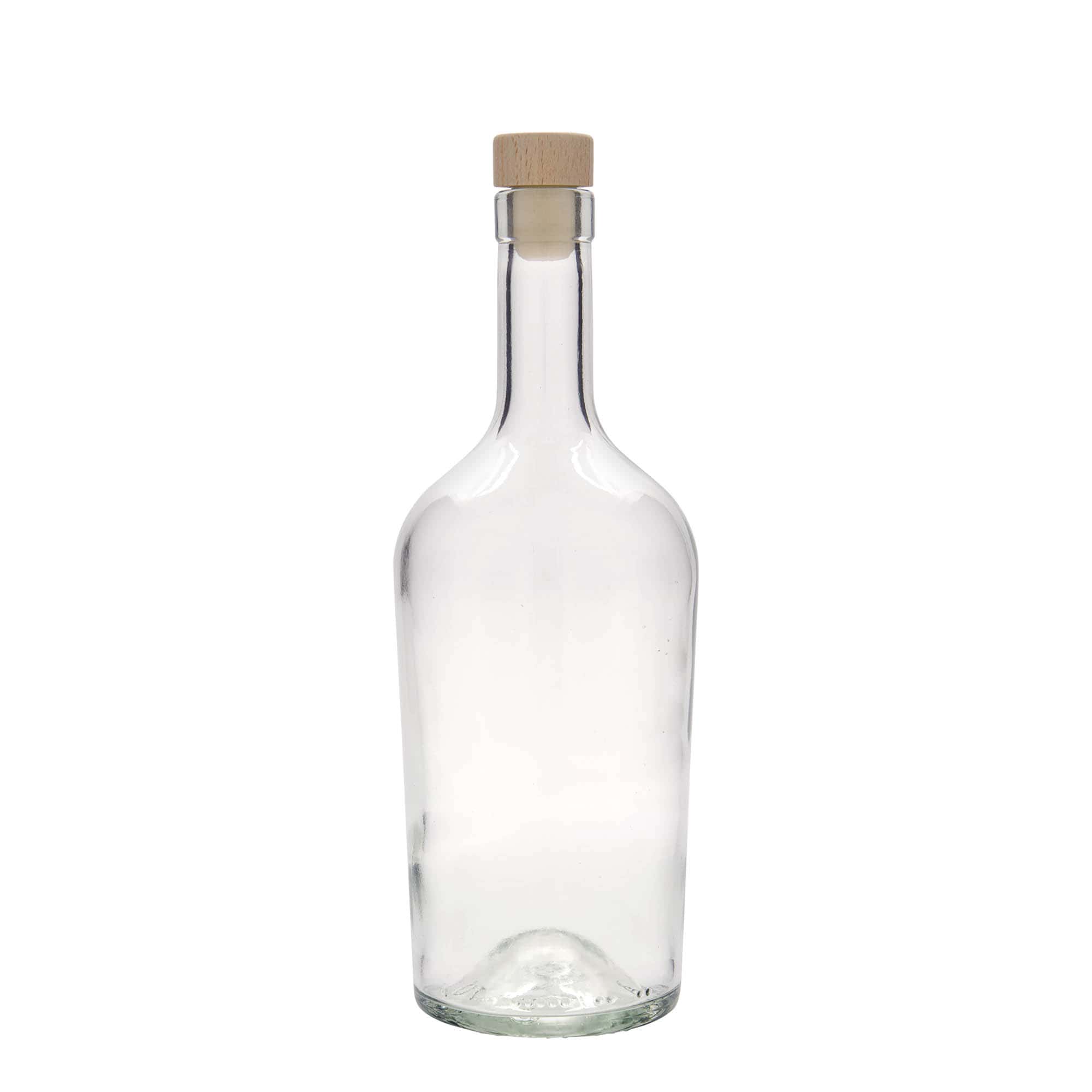 Botella de vidrio de 700 ml «Margarethe», boca: corcho