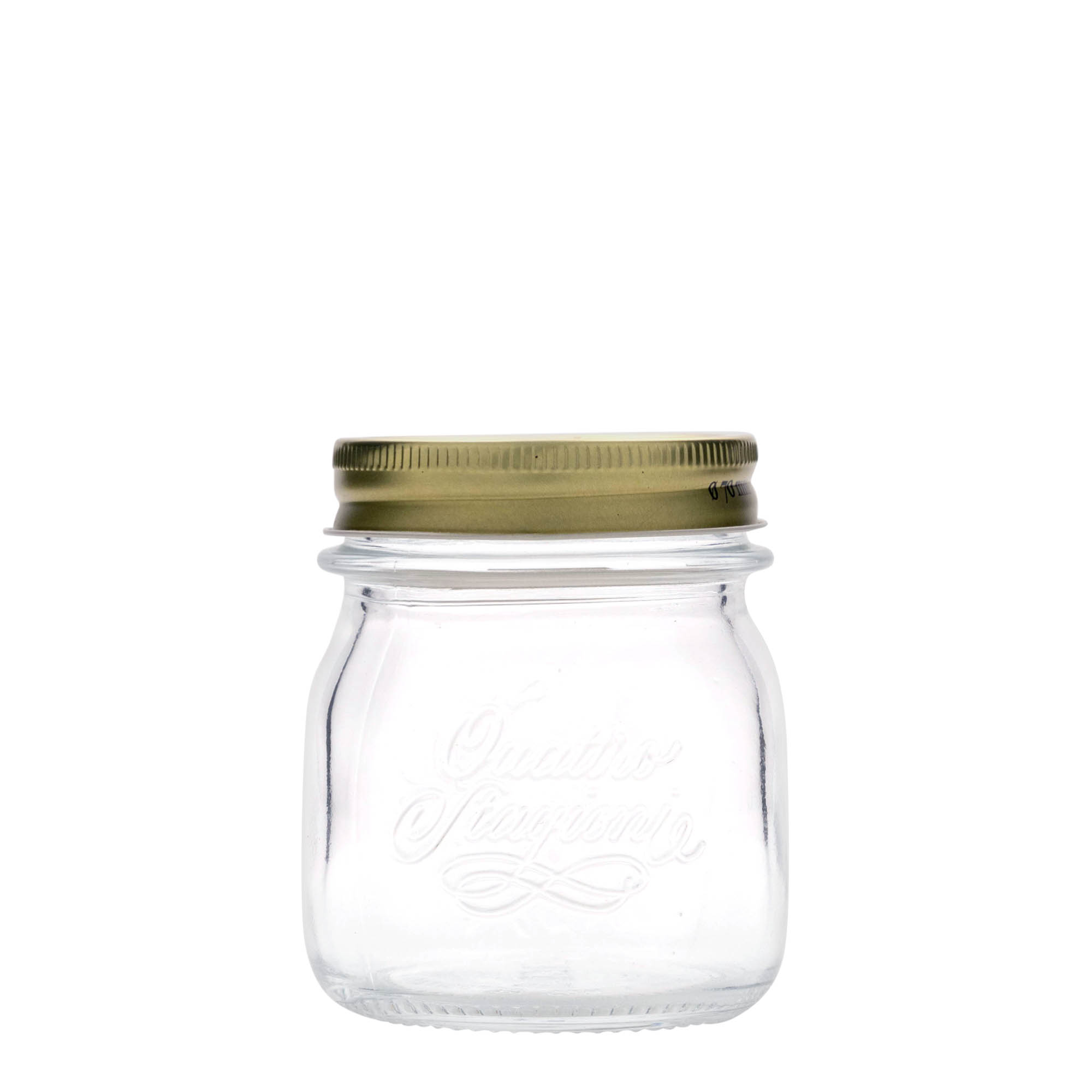 250 ml frasco de vidrio 'Quattro Stagioni', boca: cierre de rosca 250 ml frasco de vidrio 'Quattro Stagioni', boca: cierre de rosca
