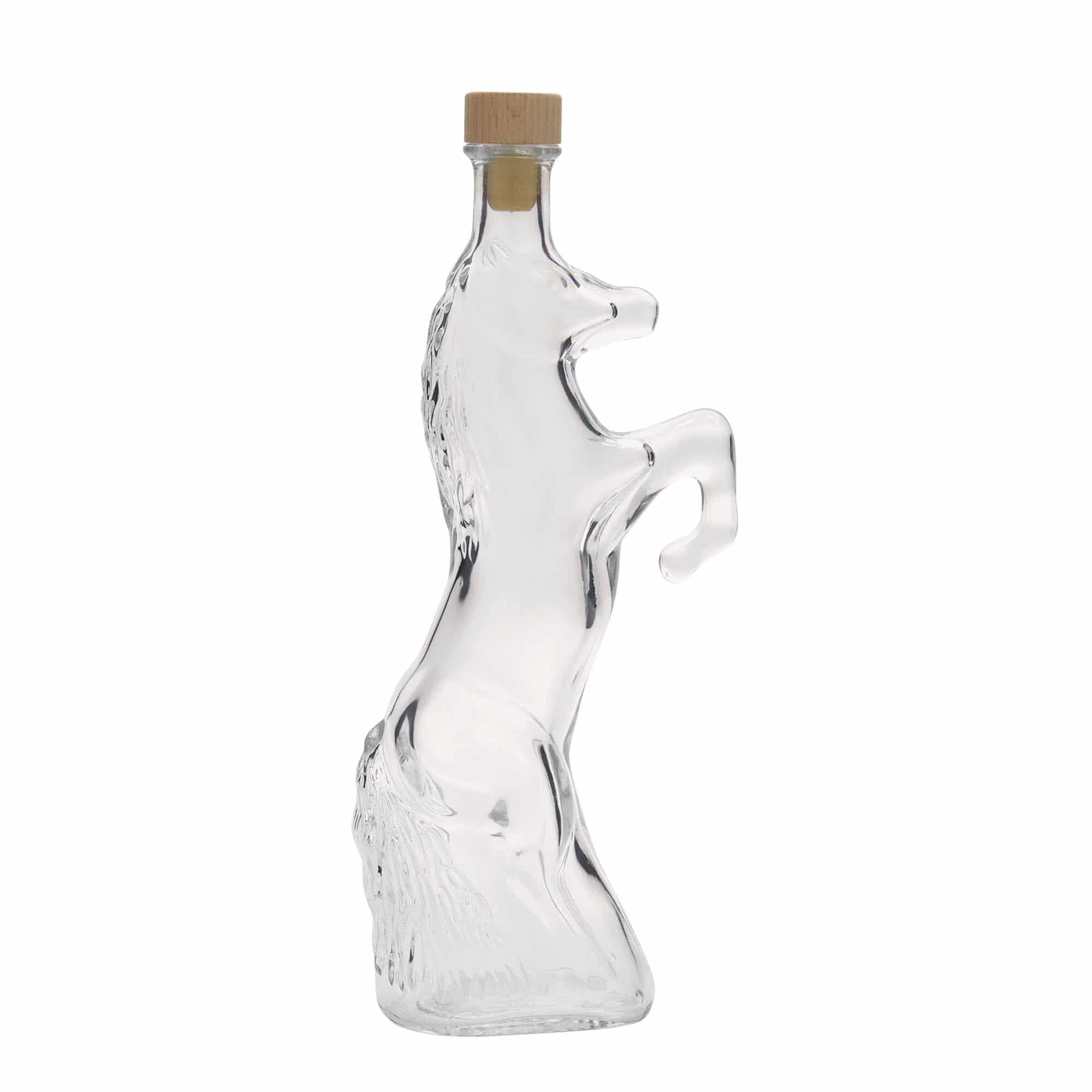 Botella de vidrio 'Wild Horse' de 350 ml, boca: corcho