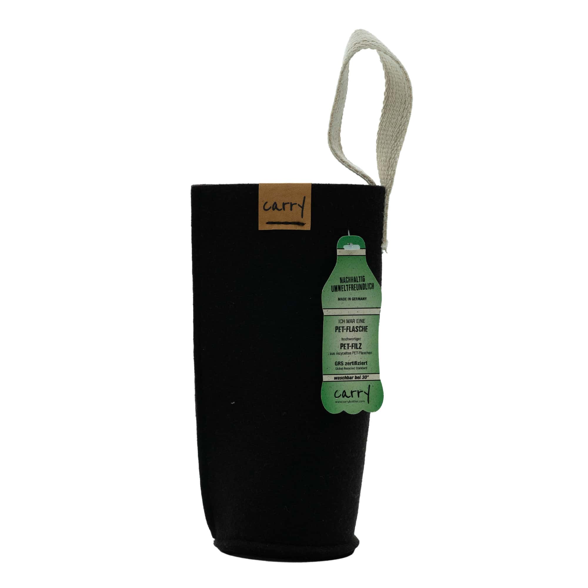 Funda para botella 'CARRY Sleeve', textil, negro Funda para botella 'CARRY Sleeve', textil, negro