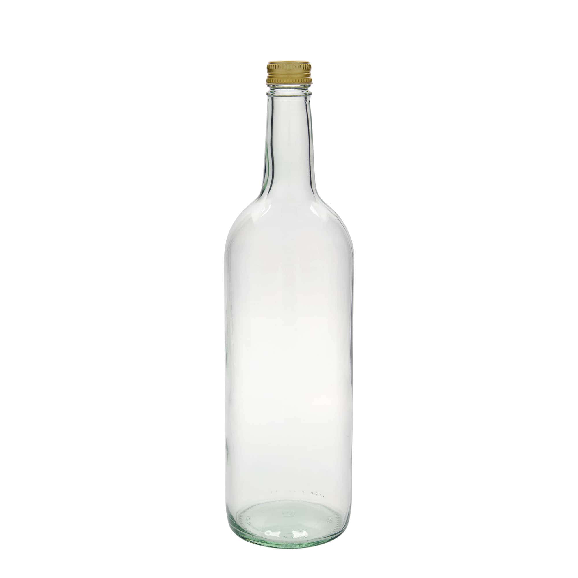 1.000 ml botella universal, vidrio, boca: PP 28